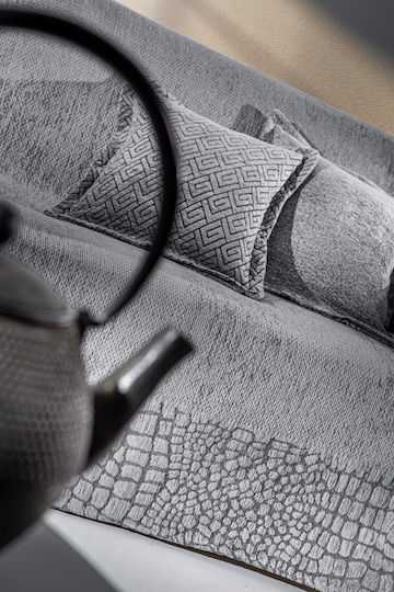Guy Laroche Opium Sesselüberwurf Chenille 180x150cm Silber