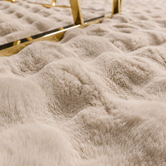 Rabbit Bubble Правоъгълен Кожен Килим Camel 200x280cm