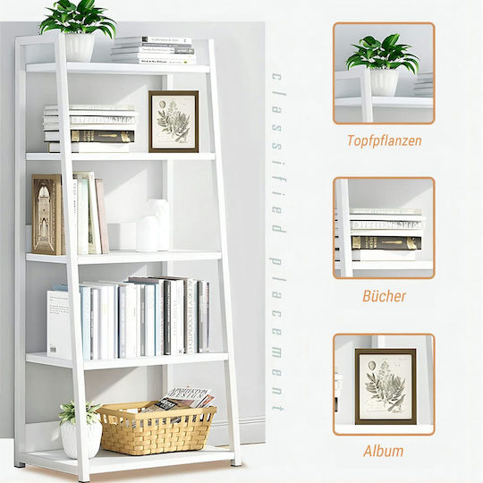 Βιβλιοθήκη Iotxy White 50x30x69εκ. Βιβλιοθήκη Iotxy White 50x30x69εκ.