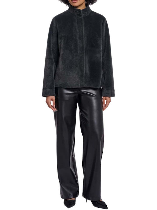 Short Women's Fur Urban Teal
