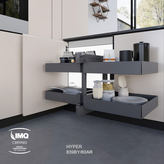 Inoxa Compact 839b Tür mit Bremse für Tüfloses Küchenschrank 60cm