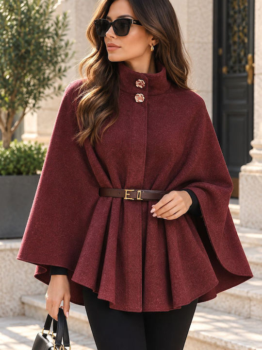 Damen Cape Bordeaux Oversized