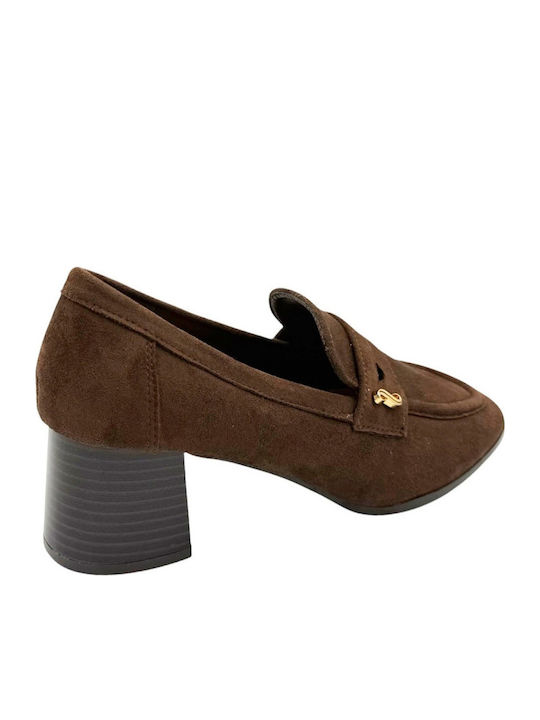 Brown Suede Heels