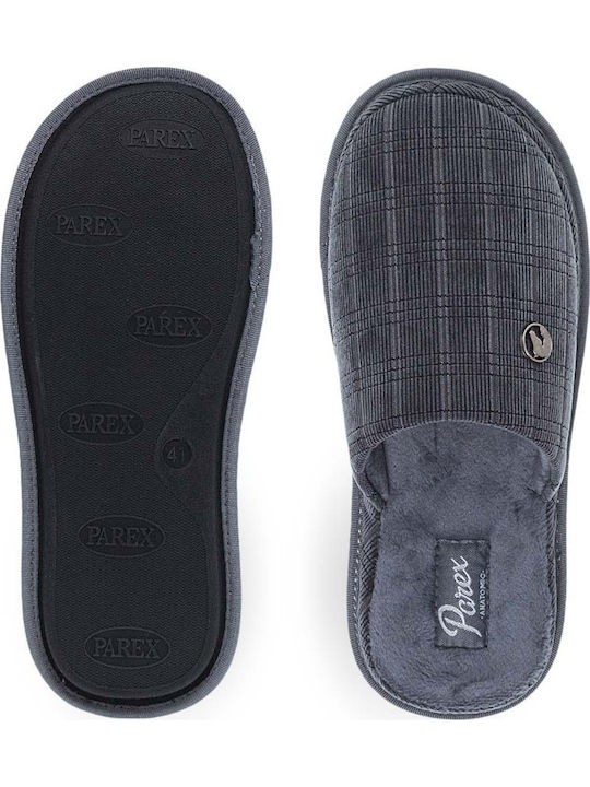 Papuci Bărbătești Cu Fleece Gri