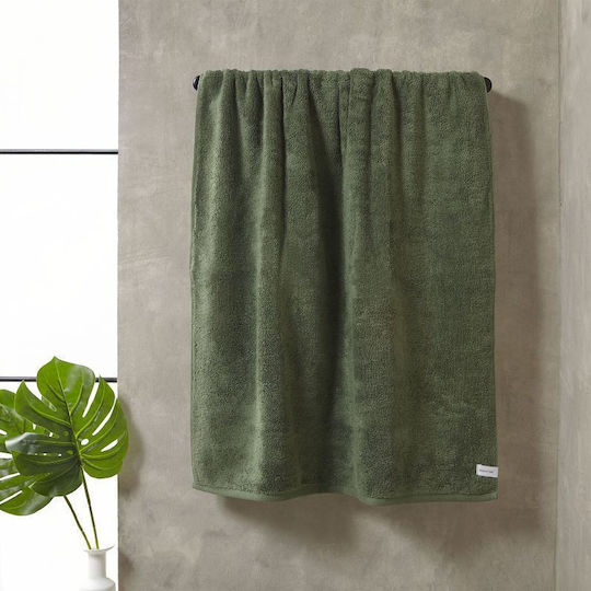 Aigaion Aigaion Face Towel 50x100cm Green Weight 600g/m²