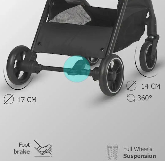 Arella Kinderwagen Geeignet für Neugeborene Coffee Brown 7,8 kg