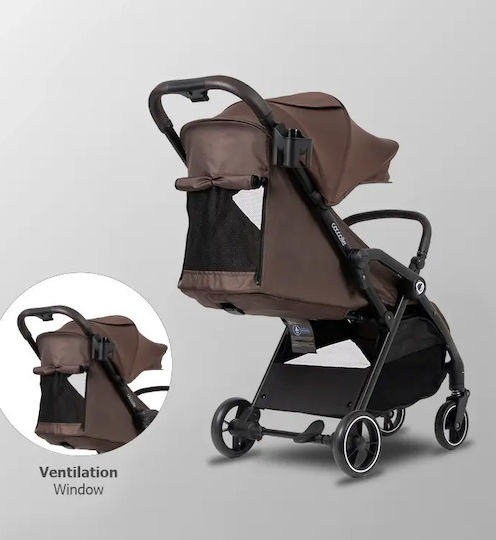 Arella Kinderwagen Geeignet für Neugeborene Coffee Brown 7,8 kg