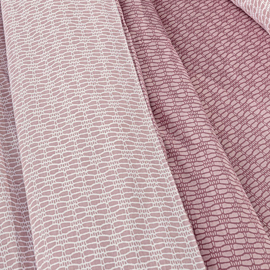 Guy Laroche Sandy Σετ Σεντόνια Υπέρδιπλα 240x265εκ. Sandy Old Pink (4τμχ)