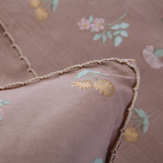 Nef-Nef Homeware Violan Super-Double Bed Sheet Set 240x270cm Brown (4 Pieces)