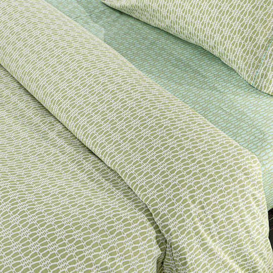 Guy Laroche Sandy Σετ Σεντόνια Υπέρδιπλα 240x265εκ. Sandy Aloe (4τμχ)
