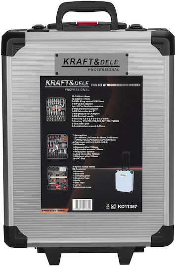 Kraft & Dele Tool Case with 187 Tools