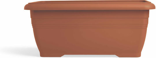 Viomes Planter Box Plastic Terracotta 60x33x26cm.
