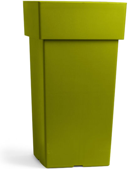 Flower Pot Tetp Linea 26lt-27x27x50h Cm-green/yellow