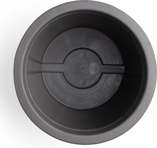 Viomes Linea Pot Plastic Grey Brown (Taupe) 35x35x33cm.