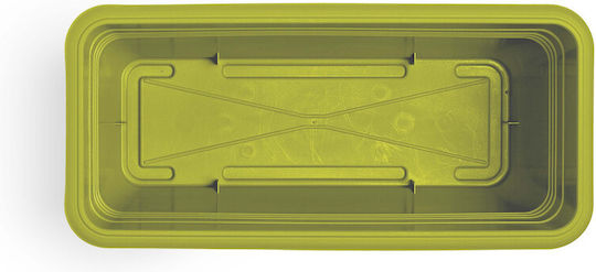 Viomes Tepakota Planter Box Plastic Green/yellow 45x21x18cm.