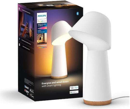 Philips Table Lamp LED with White Shade and Base