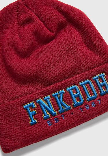 Men's Knitted Beanie in Red
