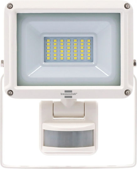 Brennenstuhl Waterproof LED Flood Light 20W Cold White 6500K With Motion Sensor IP65