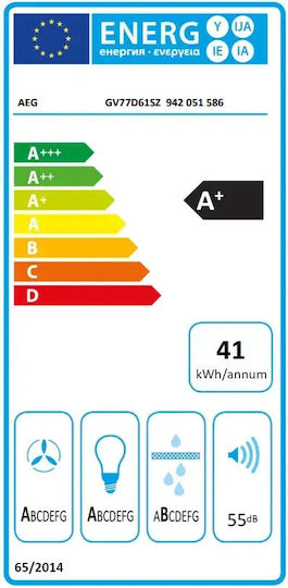 AEG Kaminhaube 60 cm Schwarz