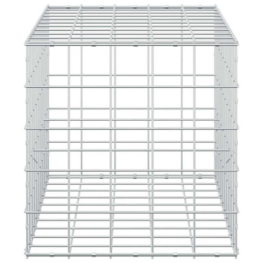 vidaXL Steel Gabion Box for Garden Fence 50x100x50 cm Silver