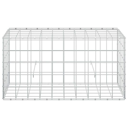 vidaXL Steel Gabion Box for Garden Fence 50x100x50 cm Silver