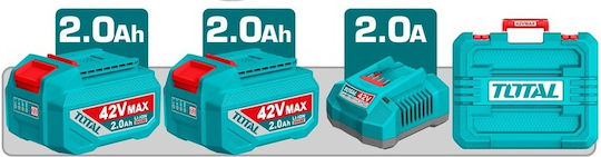 Total N/A Impact Rotary Hammer Battery Brushless 42V 2x2Ah With SDS Plus Socket