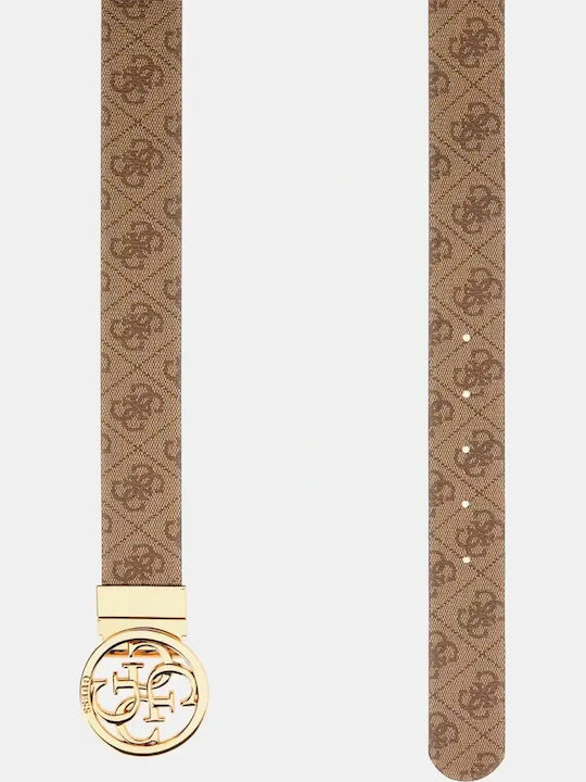 Leder Damen Gürtel Beige