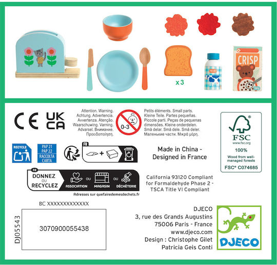 Djeco Set Breakfast από Ξύλο