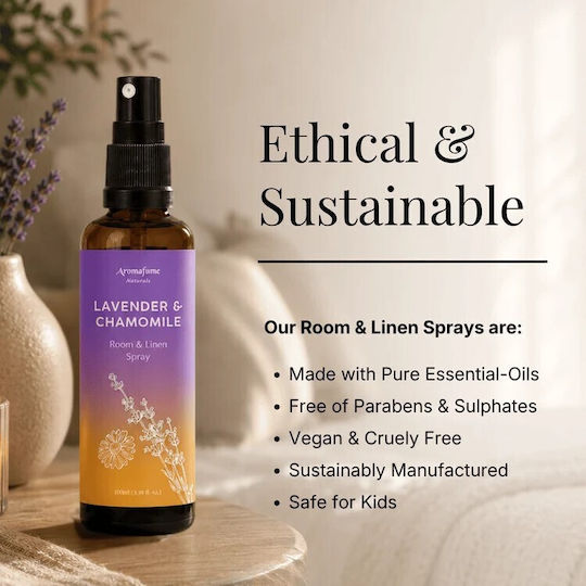 Αρωματικό Σπρέι Natural Room Pillow Spray Χαμομήλι & Λεβάντα 100ml