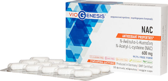 Viogenesis Nac 600mg 30 Capsules
