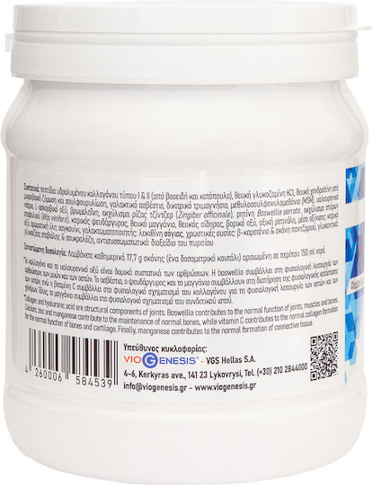 Viogenesis Joint Vital cu Vitamina C, Acid Hialuronic și Magneziu 375gr