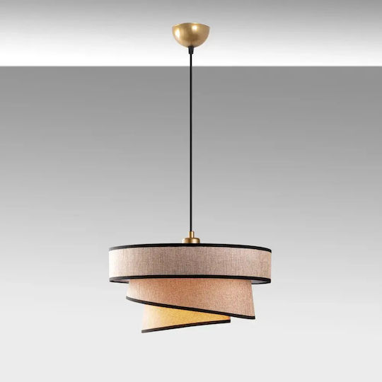Opviq Stage Chandelier Висяща Кафява Лампа с Фасунга E27 10x10x30 см