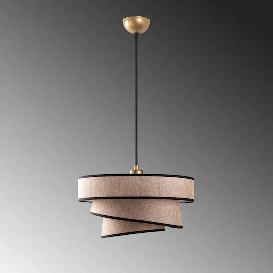 Opviq Stage Chandelier Висяща Кафява Лампа с Фасунга E27 10x10x30 см
