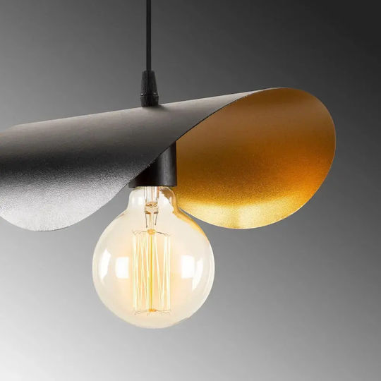Opviq Sivani Black Pendant Light for 30 E27 Bulbs 9 cm