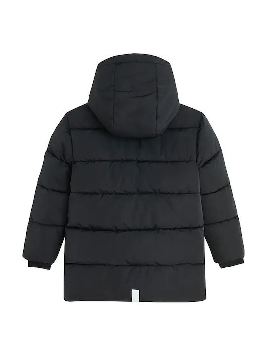 Kurze Schwarze Casual-Kinderjacke