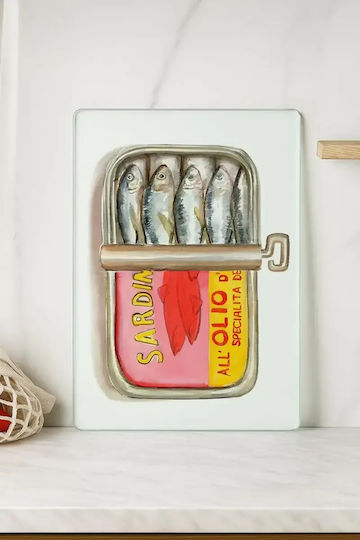 Hermia Suprafață de Tăiere din Sticlă Multicoloră 20x30cm