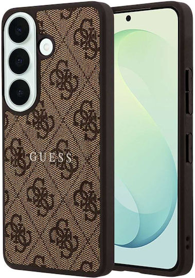 Guess Leder 4G Geprägtes Ring Classic Logo MagSafe Guhms26fep4msegw Samsung Galaxy S26 Fe Braun