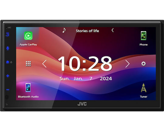 JVC Sistem audio auto 2 DIN (Bluetooth/USB)
