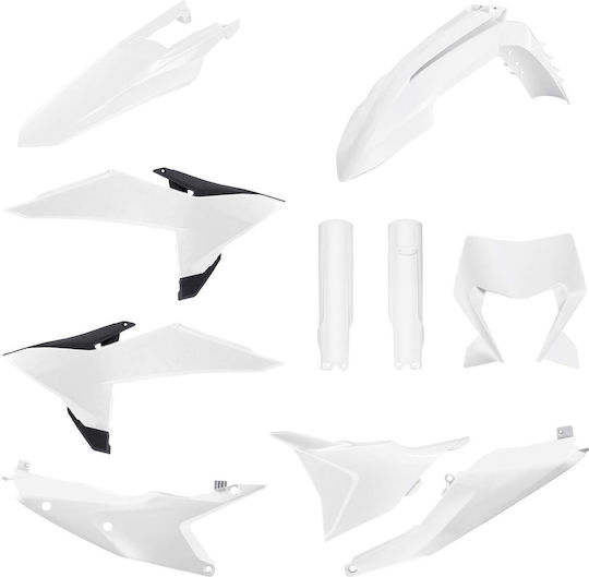 Polisport Plastic Kit Ktm Exc Xc 26 White Durable