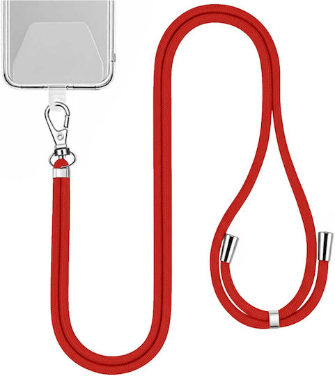 TelForceOne Universal Lanyard Каишка за врата за мобилни телефони Червен