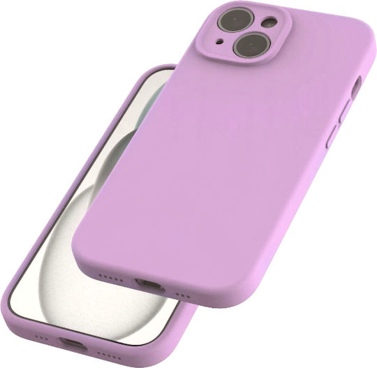 Калъф за iPhone 15 Spacecase Silicone Mag Case от силикон MagSafe Lavender 5905719142742