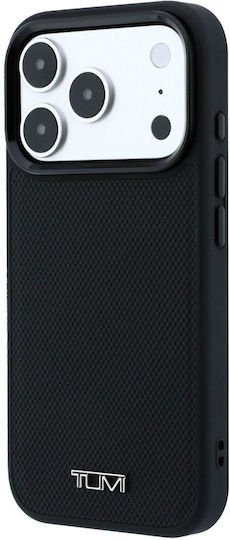 Tumi Leather Ballistic Pattern Magsafe Case Iphone 18 Pro 17 Pro Black Tuhmp18lrbak