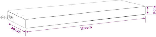 vidaXL Pernă De Bancă De Grădină Soest Verde 2 Bucăți 40x120 Cm