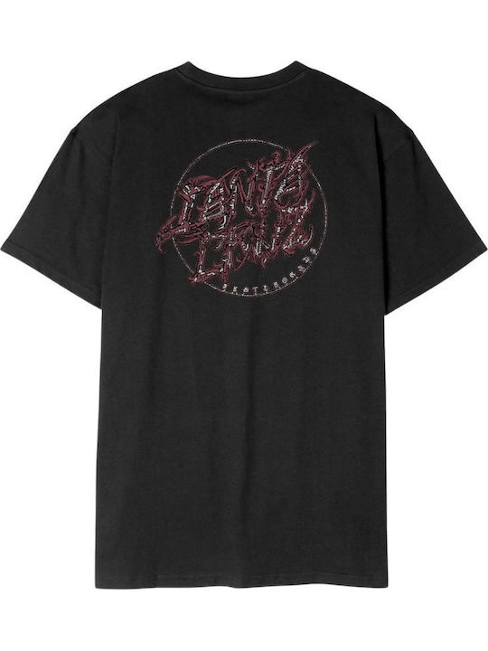 Santa Cruz Scourge Dot T-shirt Black SCA-TEE-14094