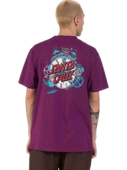 Santa Cruz Grabke Exploding T-shirt Purple