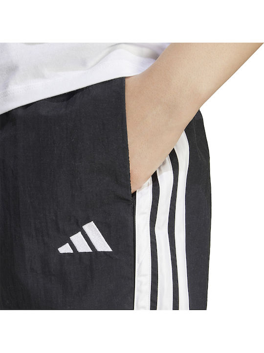 Essentials 3-Stripes Women's Sporty Shorts Black