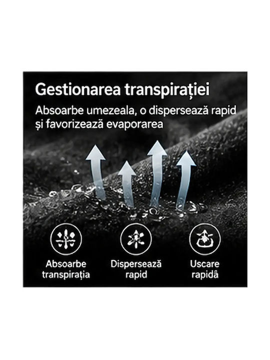 Motowolf Fm4 Cagulă de Iarnă pentru Motocicliști 7a Antibacteriană Integrală Căptușită cu Fleece Rezistentă la Vânt Neagră