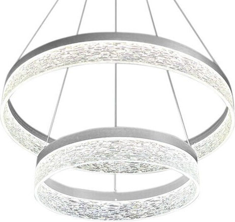 Eko Light Gala Verstellbare Silberne LED-Pendelleuchte mit Naturweißem Licht 60 x 60 cm Eko Light Gala Verstellbare Silberne LED-Pendelleuchte mit Naturweißem Licht 60 x 60 cm