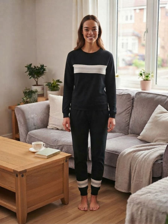 Amelie Winter Women's Pyjama Set Black