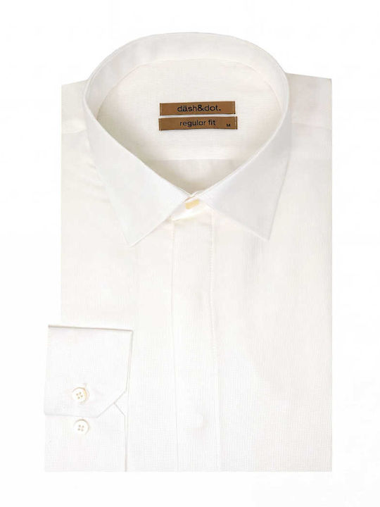 Long Sleeve Regular Fit Shirt Ecru